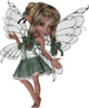 Fantasy Fairy Standing Green  Image